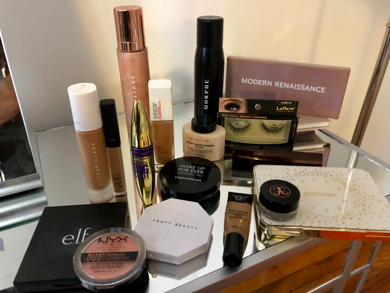 My makeup collection minus all my lip products that are thrown into the bottom of various bags.